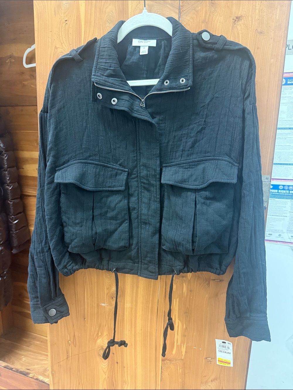Classic Black Women’s Utility Jacket